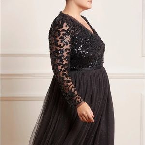 Anthropologie/ Needle & Thread Tempest Bodice tulle dress